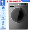 1 (1) Sharp Machine à laver automatique 8Kg 1200 T/min, A++