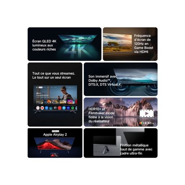 2 XIAOMI Téléviseur A Pro 2026 65 pouces – L65MB-APME