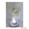 2 Ventilateur Solaire Portable Avec 2 Ampollets LED ET Panneau Solaire