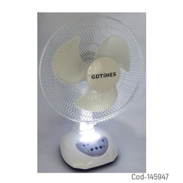 2 Ventilateur Solaire Portable Avec 2 Ampollets LED ET Panneau Solaire